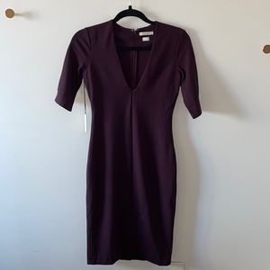 Purple Babaton Dress from Aritzia